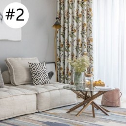 Pohjoismaiset Pimennysverhot Kasvikuviolla Olohuoneeseen Ja Makuuhuoneeseen