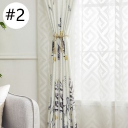 Mittatilaustyönä Tehty Pimennysverho, Kuviolliset Lehdet, Olohuoneeseen, Makuuhuoneeseen