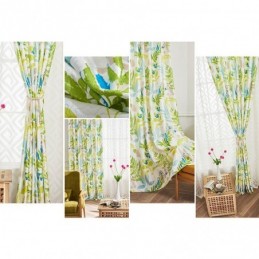 Pimennysverho Mittatilaustyönä Olohuoneeseen, Makuuhuoneeseen, Pohjoismaiset Kuviolliset Lehdet