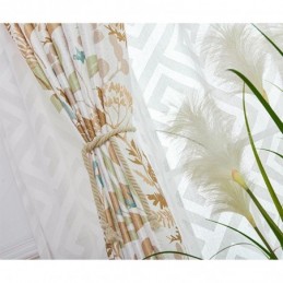 Pimennysverho Mittatilaustyönä Olohuoneeseen, Makuuhuoneeseen, Pohjoismaiset Kuviolliset Lehdet