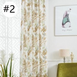 Pimennysverho Mittatilaustyönä Olohuoneeseen, Makuuhuoneeseen, Pohjoismaiset Kuviolliset Lehdet