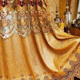 Eurooppalaiset Brodeeratut Verhot Ylellisyyttä Olohuoneeseen Ja Makuuhuoneeseen