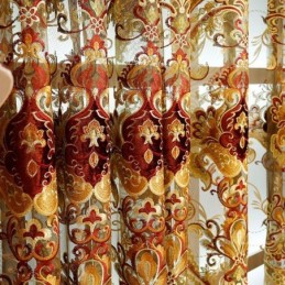 Eurooppalaiset Brodeeratut Verhot Ylellisyyttä Olohuoneeseen Ja Makuuhuoneeseen