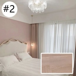 Korkea Pimennysverho Mittatilaustyönä Tehty Verho Precision Jacquard Makuuhuoneeseen, Olohuoneeseen