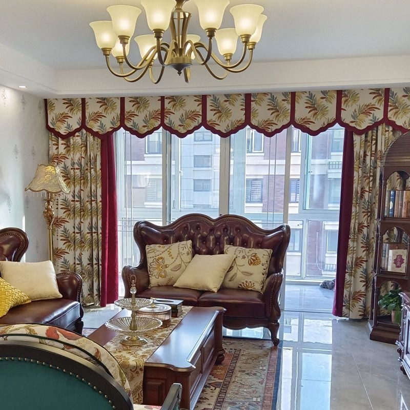 Mittatilaustyönä Tehty Pohjoismainen Jacquard-Verho, Pimennysverho Olohuoneeseen, Makuuhuoneeseen