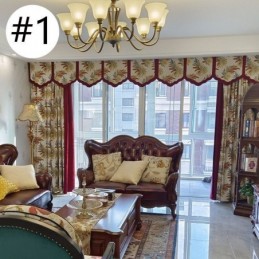 Mittatilaustyönä Tehty Pohjoismainen Jacquard-Verho, Pimennysverho Olohuoneeseen, Makuuhuoneeseen