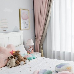 Moderni Ompeluverho Mittatilaustyönä, Pimentävä Kukonaskelkuvioinen Verho Olohuoneeseen Ja Makuuhuoneeseen