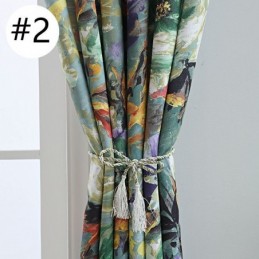 Amerikkalainen Stye-Pimennysverho Mittatilaustyönä Tehty Verho Huonetta Tummentavat Verhot Kukkakuviolla