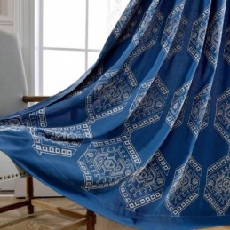 Moderni Max-Pimennysverho, Mittatilaustyönä Tehty Verho, Geometrinen Kirjonta, Makuuhuone