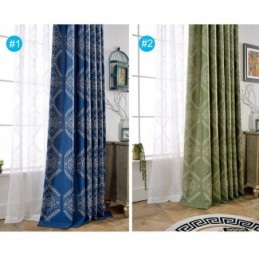 Moderni Max-Pimennysverho, Mittatilaustyönä Tehty Verho, Geometrinen Kirjonta, Makuuhuone