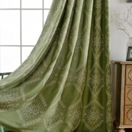 Moderni Max-Pimennysverho, Mittatilaustyönä Tehty Verho, Geometrinen Kirjonta, Makuuhuone