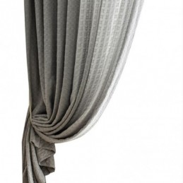 Ruutukuvioinen Tylliverho Mittatilaustyönä, Läpikuultava, Olohuoneeseen