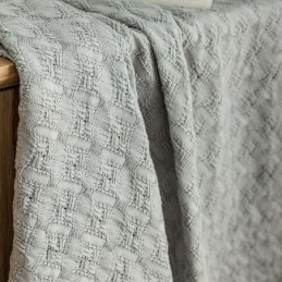 Ruutukuvioinen Tylliverho Mittatilaustyönä, Läpikuultava, Olohuoneeseen