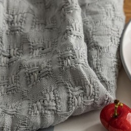 Ruutukuvioinen Tylliverho Mittatilaustyönä, Läpikuultava, Olohuoneeseen