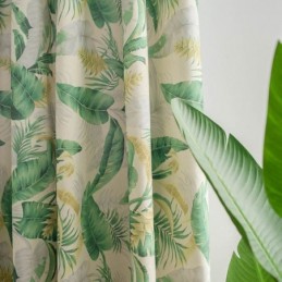 Amerikkalainen Maaseudun Verho, Mittatilaustyönä Tehty Verho Makuuhuoneeseen Painettu Vihreä Ympäristöä Suojaava Kangas