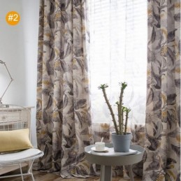 Amerikkalainen Maaseudun Verho, Mittatilaustyönä Tehty Verho Makuuhuoneeseen Painettu Vihreä Ympäristöä Suojaava Kangas