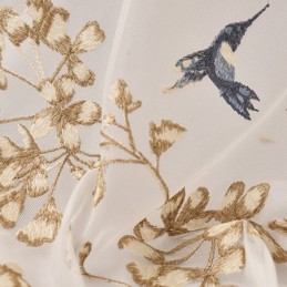 Koristeellinen Läpikuultava Verho Mittatilaustyönä Tehty Verho Kasvikirjailtu Tylliverhot Olohuone Makuuhuone