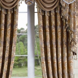 Ylellinen Chenille Jacquard -Ikkunaverho Mittatilaustyönä Tehtyyn Verhoon, Elegantti Muotoilu Makuuhuoneen Koristeelliseen Muotoiluun