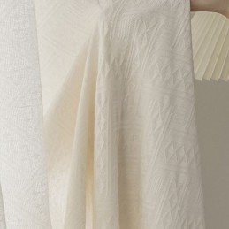 Geometrinen Kuvio, Moderni, Läpikuultava Verho, Mittatilaustyönä Tehty, Olohuoneen Ja Makuuhuoneen Verho