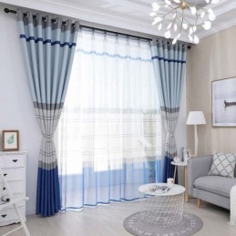 Pohjoismainen Pimennysverho Mittatilaustyönä, Raidallinen Makuuhuoneen Verho