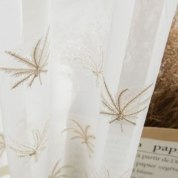 Koristeellinen Läpikuultava Verho Mittatilaustyönä Tehty Verho Kasvikirjailtu Ikkunaverhot Olohuone Makuuhuone