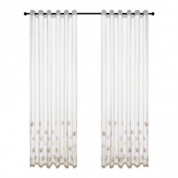 Koristeellinen Läpikuultava Verho Mittatilaustyönä Tehty Verho Kasvikirjailtu Ikkunaverhot Olohuone Makuuhuone