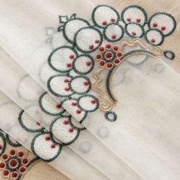 Brodeeratut Läpikuultavat Tylliverhot Elegantit Verhot Olohuoneeseen