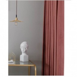 Minimalistinen Punainen Flanelli Pimennysverho Mittatilaustyönä Tehty Verho Yksivärinen Kangas Olohuone Makuuhuone