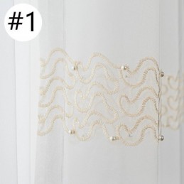 Brodeeratut Läpikuultavat Tylliverhot Läpinäkyvät Verhot Olohuoneeseen