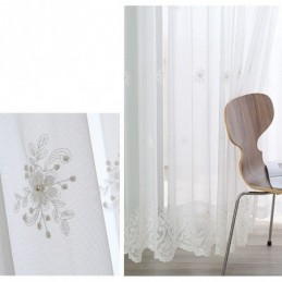 Brodeerattu Pimennysverho Mittatilaustyönä, Ylellinen Eurooppalainen Lämpöeristetty Verho Olohuoneeseen