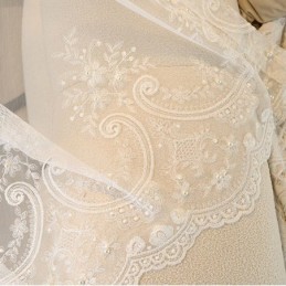 Brodeerattu Pimennysverho Mittatilaustyönä, Ylellinen Eurooppalainen Lämpöeristetty Verho Olohuoneeseen