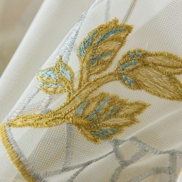 Brodeeratut Läpikuultavat Tylliverhot, Perhosvoilee-Verhot, Mittatilaustyönä Tehdyt Olohuoneen Verhot