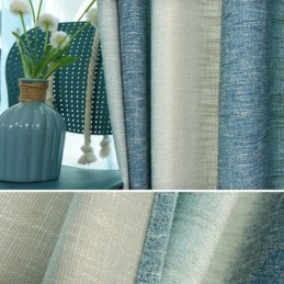 Puolipimennysverho Mittatilaustyönä Tehty Värikkäät Raidat Painettu Makuuhuoneen Olohuoneen Verho