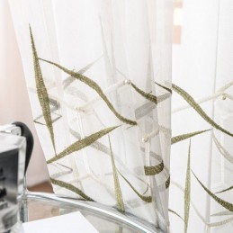 Eurooppalainen Kirjailtu Läpikuultava Verho Mittatilaustyönä Tehty Verho Tylli Ylellinen Voile-Verhot Olohuoneeseen