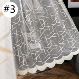 Eurooppalainen Kirjailtu Läpikuultava Verho Mittatilaustyönä Tehty Verho Tylli Ylellinen Voile-Verhot Olohuoneeseen