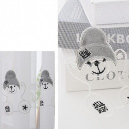 Piirretty Kirjailtu Tylliverho Mittatilaustyönä Tehty Verho Ihana Kuvio Läpikuultava Ikkunasomiste