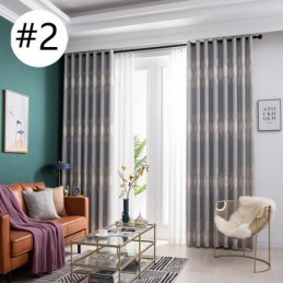 Moderni Pimennysverho Mittatilaustyönä Tehty Jacquard-Verho Olohuoneeseen Ja Makuuhuoneeseen