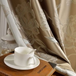 Eurooppalainen Ylellinen Max-Pimennysverho, Mittatilaustyönä Tehty Verho, Pionikukka, Makuuhuone