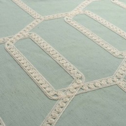 Abstrakti Puolipimennysverho Mittatilaustyönä Tehty Verho Hunajakennokirjonta Olohuoneeseen