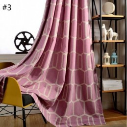 Abstrakti Puolipimennysverho Mittatilaustyönä Tehty Verho Hunajakennokirjonta Olohuoneeseen