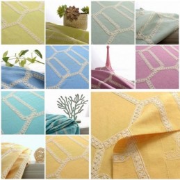 Abstrakti Puolipimennysverho Mittatilaustyönä Tehty Verho Hunajakennokirjonta Olohuoneeseen