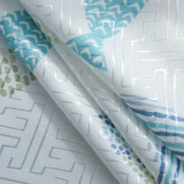 Puolipimennysverho Mittatilaustyönä, Kalakuvioinen Lastenhuoneen Olohuoneen Verho