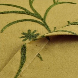 Puuvillainen Pellavainen Pimennysverho Mittatilaustyönä Keltainen Huonetta Tummentava Olohuone Makuuhuone