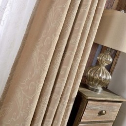 Vintage-Puolipimennysverho Mittatilaustyönä Tehtyyn Verhoon, Ylellinen Kirjonta Olohuoneeseen