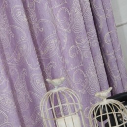 Vintage-Puolipimennysverho Mittatilaustyönä Tehtyyn Verhoon, Ylellinen Kirjonta Olohuoneeseen