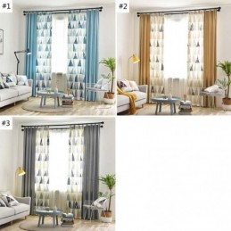 Pohjoismainen Puolipimennysverho, Mittatilaustyönä Valmistettu, Kolmiokuvioinen Olohuoneverho