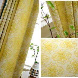 Yksinkertainen Max-Pimennysverho Mittatilaustyönä, Kukkakuvioinen Jacquard-Makuuhuoneen Verho