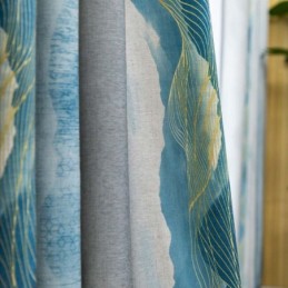 Moderni Max-Pimennysverho Mittatilaustyönä, Verho, Paksuuntunut Musteella Painettu Makuuhuone