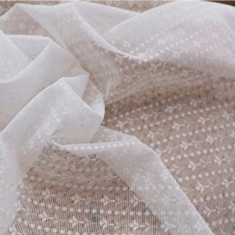 Moderni Yksivärinen Valkoinen Voile-Läpikuultava Verho Mittatilaustyönä Makuuhuoneen Olohuoneen Verho