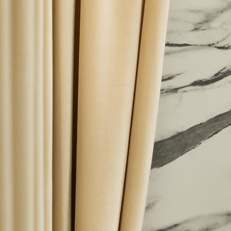 Flanellit, Samppanjanväriset Pimennysverhot, Mittatilaustyönä Tehdyt, Pohjoismaiset Minimalistiset, Premium-Kankaasta Valmistetut Olohuoneen Ja Ravintolan Verhot